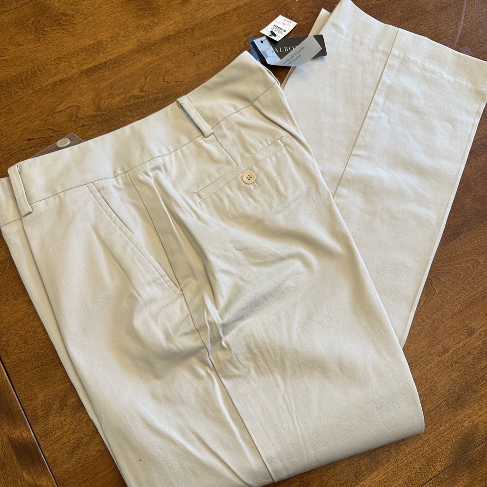 Talbots Tan Chinos Classic Straight-Leg Pants